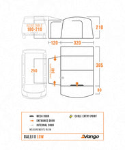 Vango Galli II Low Poled Drive Away Awning