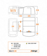 Vango Galli II Low Poled Drive Away Awning