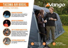 Vango Tacoma Air 800XL Tent - 2025