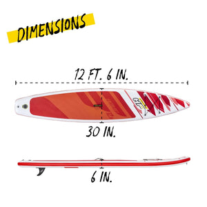 HydroFrorceFastblast Tech - 12’6ft SUP Inflatable Stand Up Paddle Board