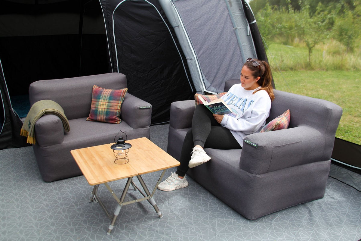 camping couch Outdoor Revolution Campese Duo Inflatable Sofa & Chair Set