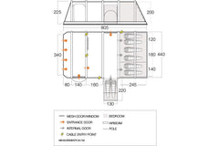 Vango Tahiti 850XL Airbeam Tent 2023