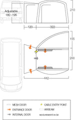 Vango Magra Air VW Drive Away Awning - Grey