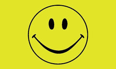 Happy Face Flag 5ft by 3ft, windsocks