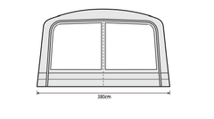 Outdoor Revolution Airedale 6S /6SE Front Porch Extension