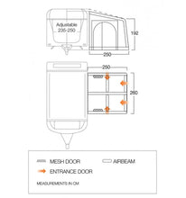 Vango Balletto 260 Air Awning Elements Shield