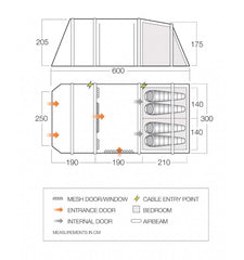 Vango Lismore Air 450 Tent Package