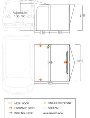 Vango Tolga Air VW Drive Away Awning