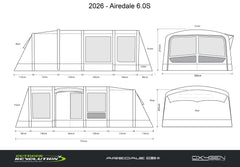 Outdoor Revolution Airedale 6s Air Tent With Free Footprint