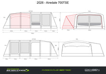 Outdoor Revolution Airedale 7TSE Tent Package Free Footprint and Annexe Inner