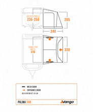 Vango Palma 330 Poled Caravan Awning