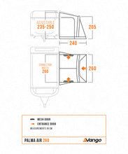 Vango Palma Air 260 Caravan Awning