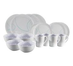 P.L.S Swirl' 16 Piece Melamine Dining Set