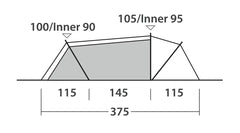 Outwell Nexion 3 Pop Up Tent - Forest