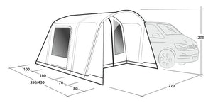 Outwell Talladega Air Drive Away Awning 2025