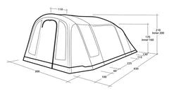 Outwell Sacramento 4 Air Tent 2026 Model