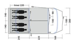 Outwell Sacramento 4 Air Tent 2026 Model