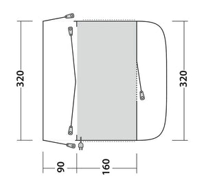 Outwell Fresno Drive Away Awning 2025