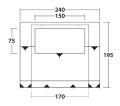 Outwell Backroads Awning Room 2025