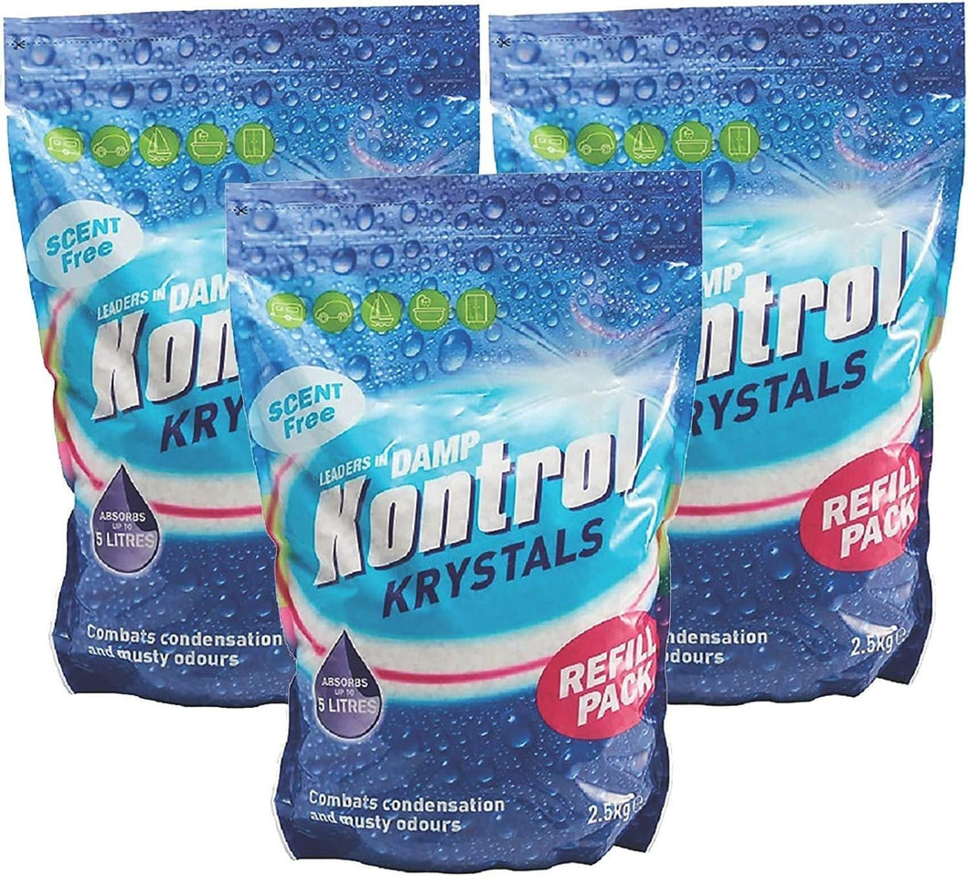 3 x Kontrol Krystals 2.5kg Refill Pack