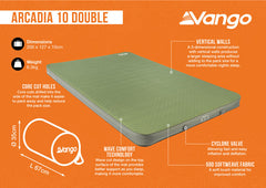 Vango Arcadia 10 Double Self Inflating Mat