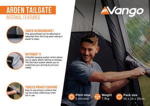 Vango Arden Tailgate Awning 2025