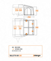Vango Balletto Air 390 Elements Shield Caravan Awning