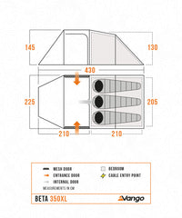 Vango Beta 350XL Tent 2025