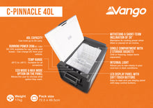 Vango C-Pinnacle 40L Compressor Cool Box