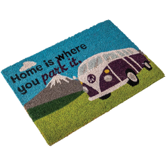 Heavy Duty Coir Home Is Where You Park It (Camper Van) Mat