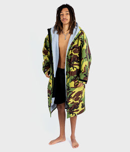 Dryrobe Advance Long Sleeve Camouflage Grey - RECYCLED