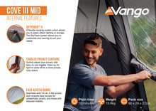 Vango Cove III MID Poled Drive-Away Awning - 2026