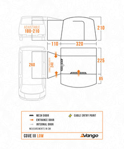 Vango Cove III Poled Drive Away Awning 2025