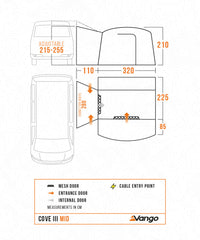 Vango Cove III MID Poled Drive-Away Awning - 2026