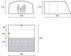 Kampa Dawlish 6 Tent & Footprint Bundle