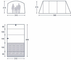 Kampa Dawlish 6 Air Tent 2026