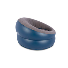 Vango Inflatable Donut Flocked Chair - Dark Blue