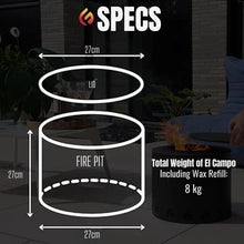 EcoFuego El Campo Fire Pit - Matte Black