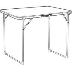 Quest Superlite Shipston Folding Table 70 x 50cm