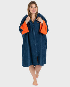 Dryrobe Full-Zip Organic Towel Robe - Deep BLUE Sea