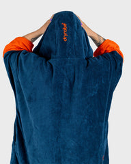 Dryrobe Full-Zip Organic Towel Robe - Deep BLUE Sea