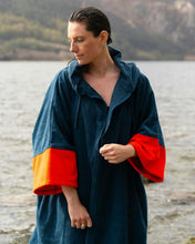 Dryrobe Full-Zip Organic Towel Robe - Deep BLUE Sea
