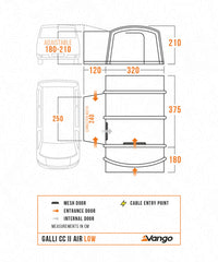 Vango Galli CC II Air Low Drive Away Awning 2026 model