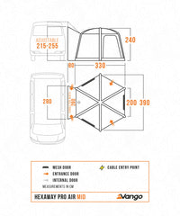 Vango HexAway Pro Air Mid DriveAway Awning