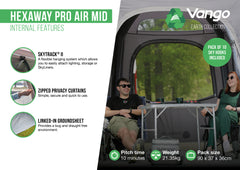 Vango HexAway Pro Air Mid DriveAway Awning