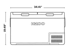 Igloo ICF80DZ Mains or 12/24 Volt Dual Zone Electric Cool Box