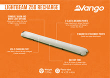 Vango LightBeam 20 Recharge Camping Light