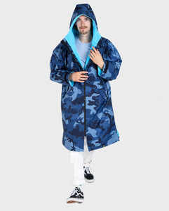 Dryrobe Advance Long Sleeve Blue Camo Blue