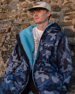 Dryrobe Advance Long Sleeve Blue Camo Blue