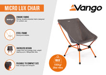 Vango Micro Lux Chair - India Ink